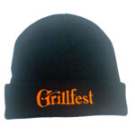 Grillfesti grillimüts LED valgustiga (must, oranži tikandiga)